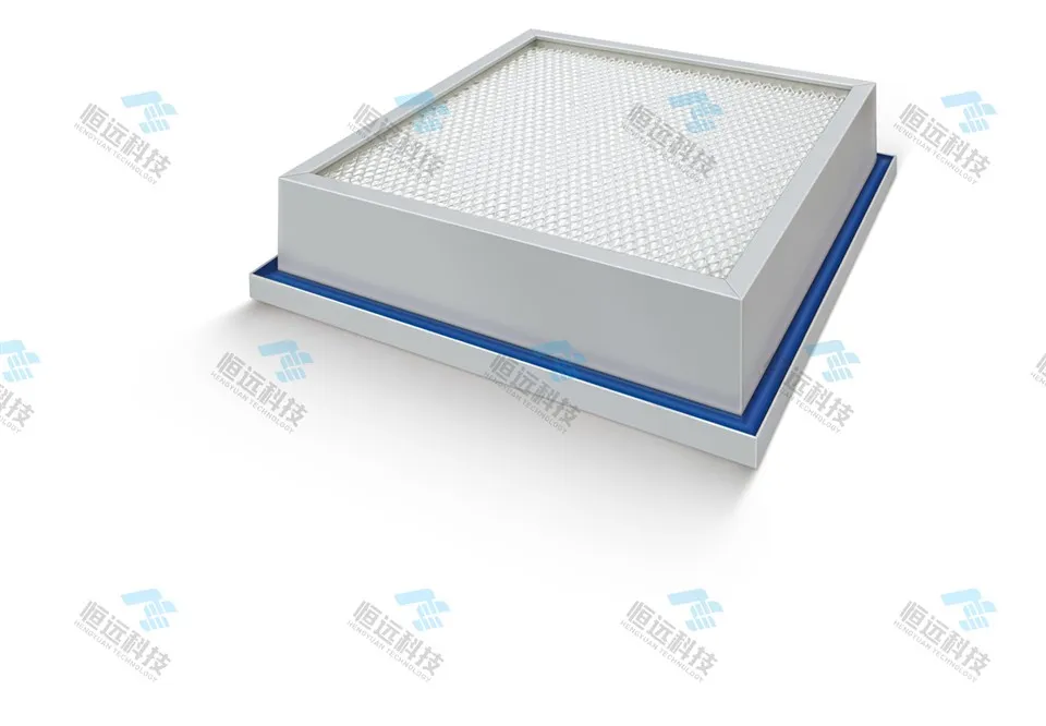 HEPA Filtre Jel Mühür Sızıntısız Yüksek Verimli Alüminyum Çerçeve Temiz Oda HEPA Modülü Yedek Yeni Kutu Filtre Çiftliği