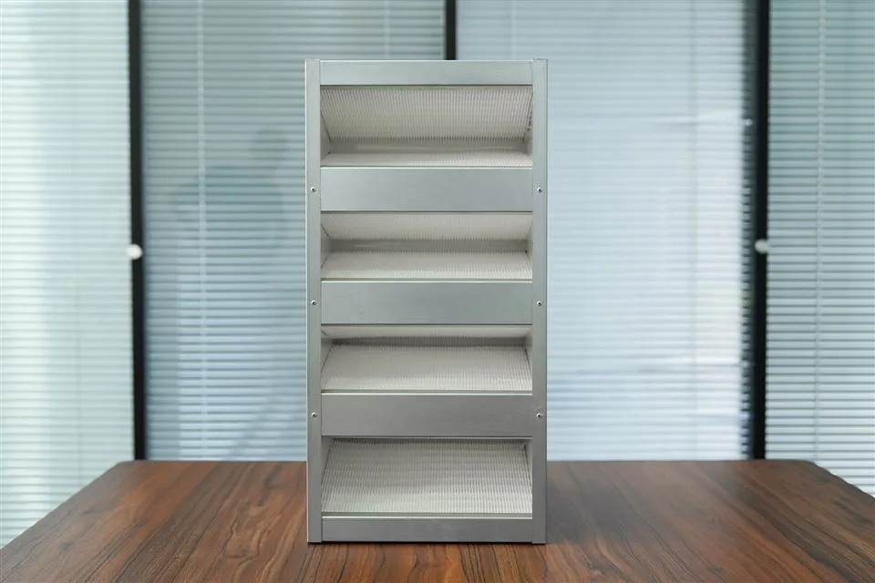 Üretici W Tipi Alt Yüksek Verimli Galvanizli Çerçeve Filtre Kombine Paslanmaz Çelik Çerçeve Yüksek Verimli Hava Filtresi