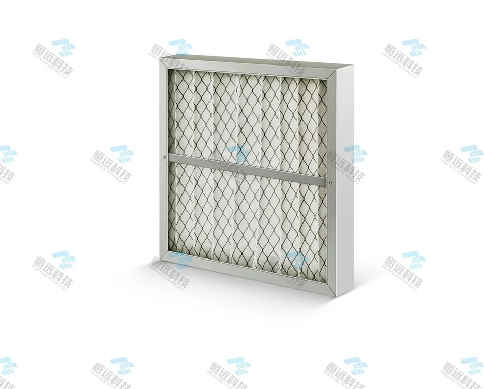 Klima için Metal Mesh Ön Filtre Yıkanabilir Pileli Panel Hava Filtresi Hammaddesi